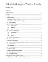 JMP WASH in schools methodology (draft november 2021)